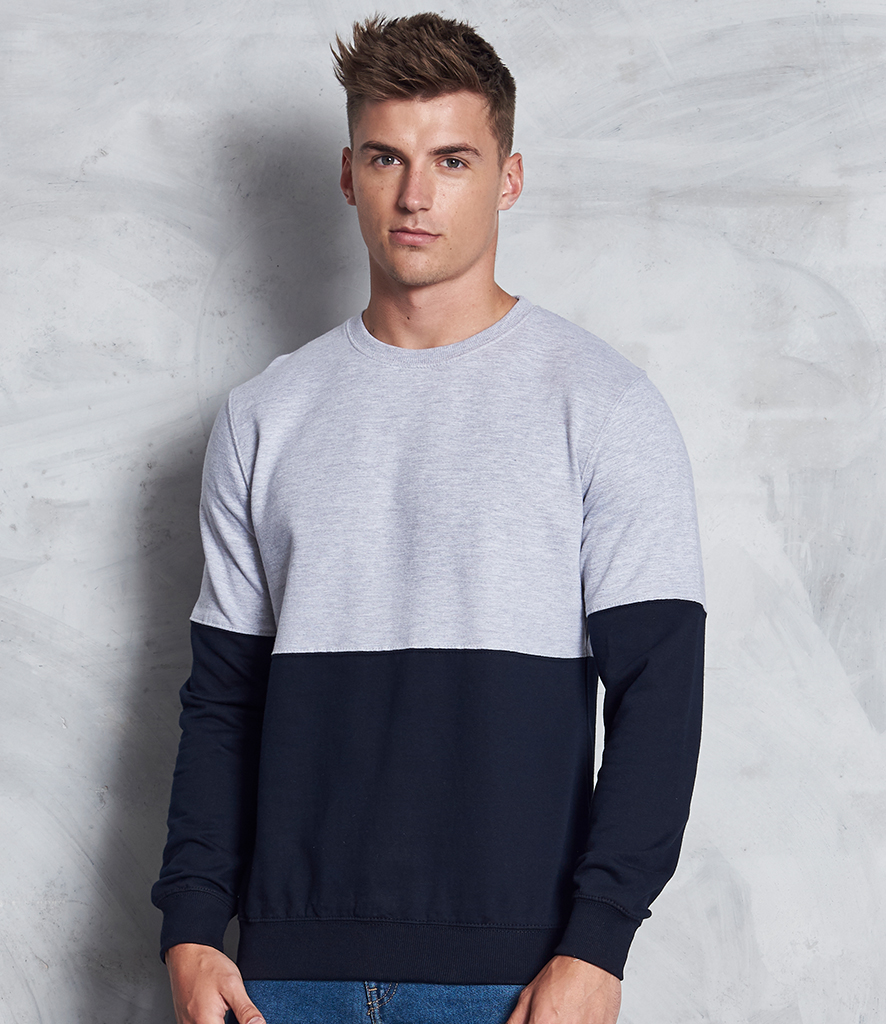 Mens colour shop block sweatshirt